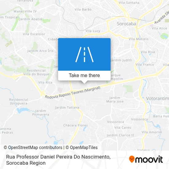 Rua Professor Daniel Pereira Do Nascimento map