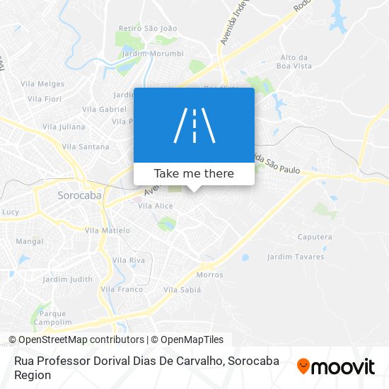 Mapa Rua Professor Dorival Dias De Carvalho