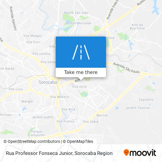 Rua Professor Fonseca Junior map