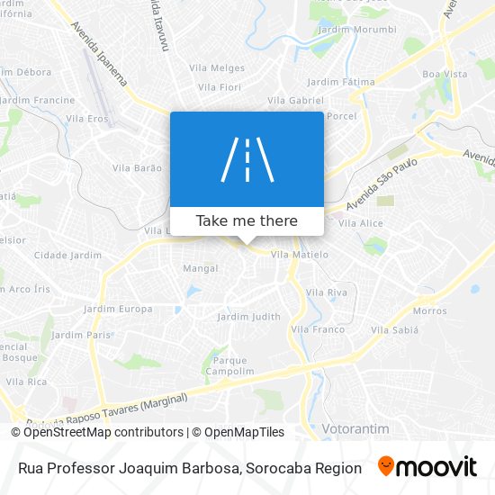 Mapa Rua Professor Joaquim Barbosa