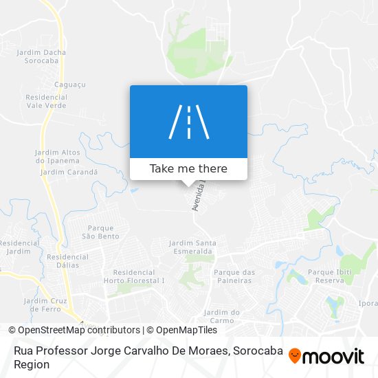 Rua Professor Jorge Carvalho De Moraes map