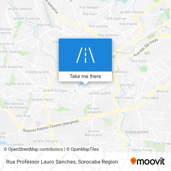 Rua Professor Lauro Sanches map