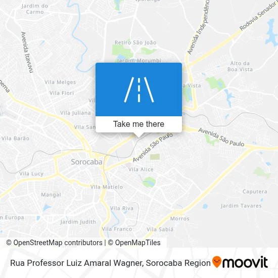 Rua Professor Luiz Amaral Wagner map