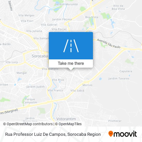 Rua Professor Luiz De Campos map