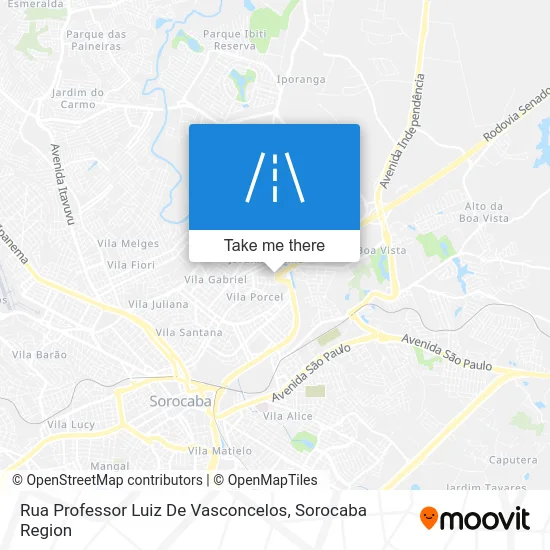 Rua Professor Luiz De Vasconcelos map