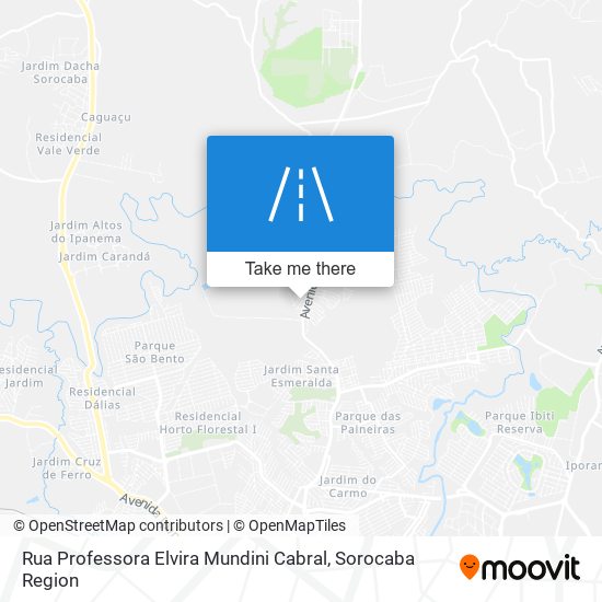Rua Professora Elvira Mundini Cabral map