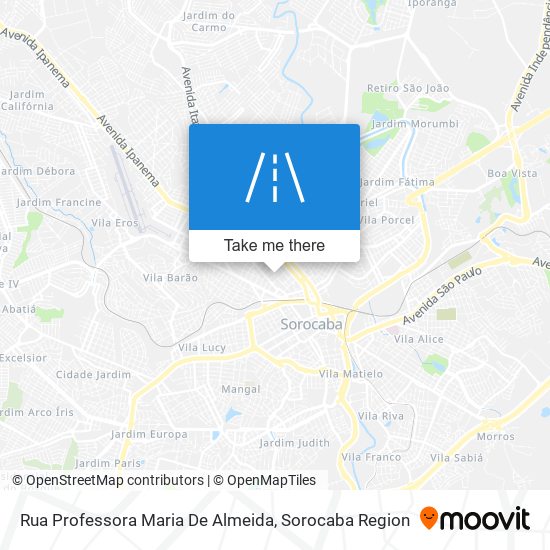 Rua Professora Maria De Almeida map