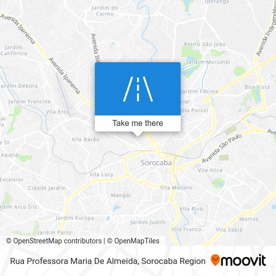 Rua Professora Maria De Almeida map