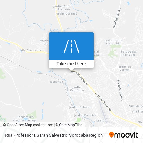 Rua Professora Sarah Salvestro map