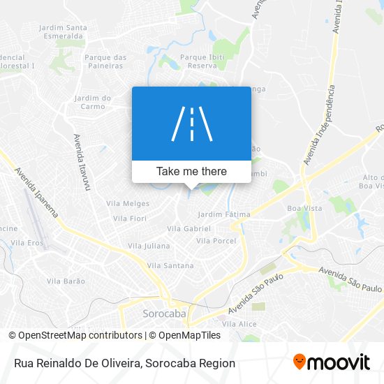 Mapa Rua Reinaldo De Oliveira