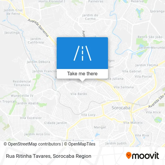 Rua Ritinha Tavares map