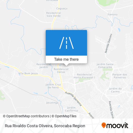 Mapa Rua Rivaldo Costa Oliveira