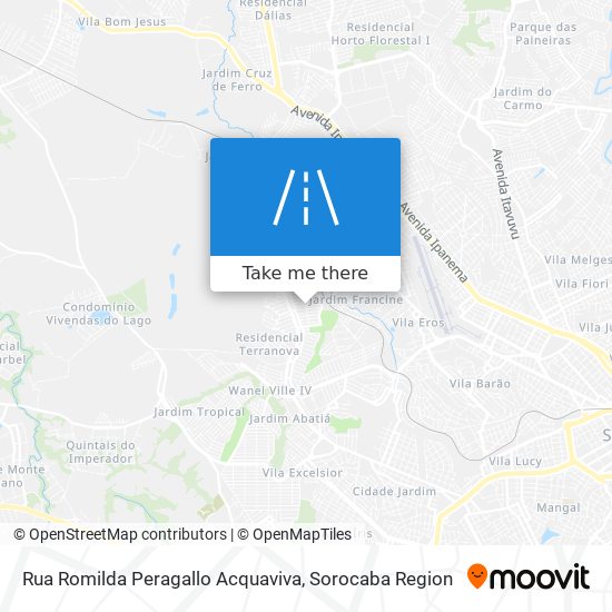 Mapa Rua Romilda Peragallo Acquaviva