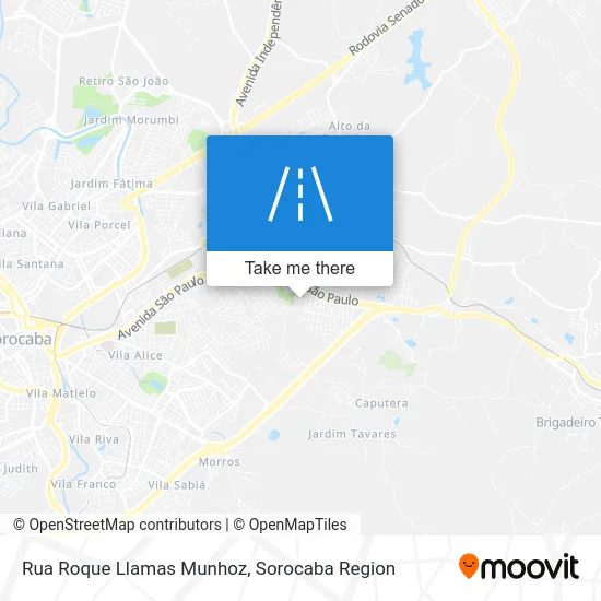 Rua Roque Llamas Munhoz map