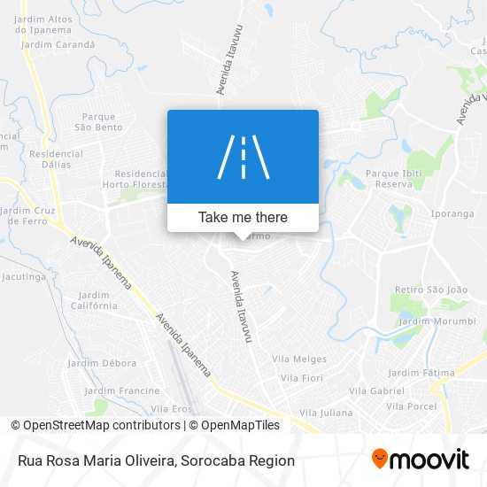 Mapa Rua Rosa Maria Oliveira