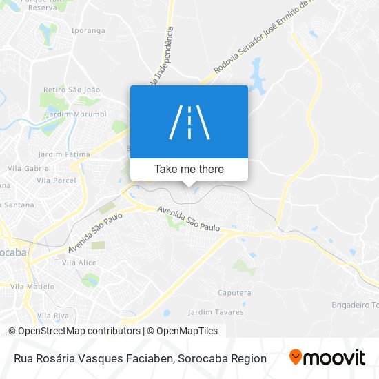 Mapa Rua Rosária Vasques Faciaben