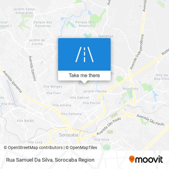 Mapa Rua Samuel Da Silva