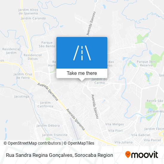 Mapa Rua Sandra Regina Gonçalves