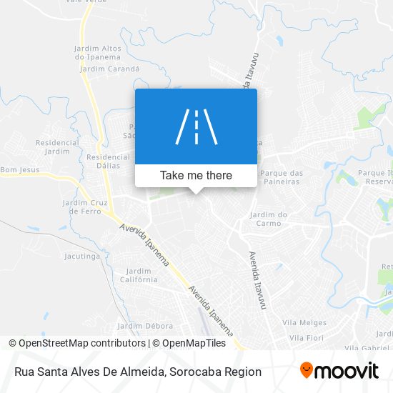 Rua Santa Alves De Almeida map