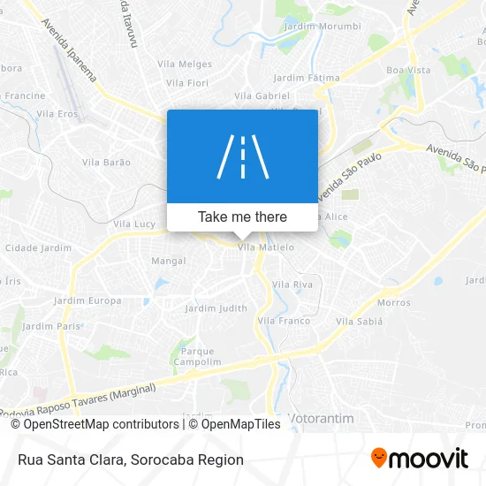 Rua Santa Clara map