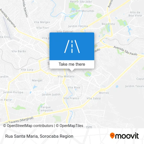 Rua Santa Maria map