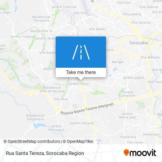 Rua Santa Tereza map