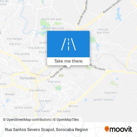 Rua Santos Severo Scapol map