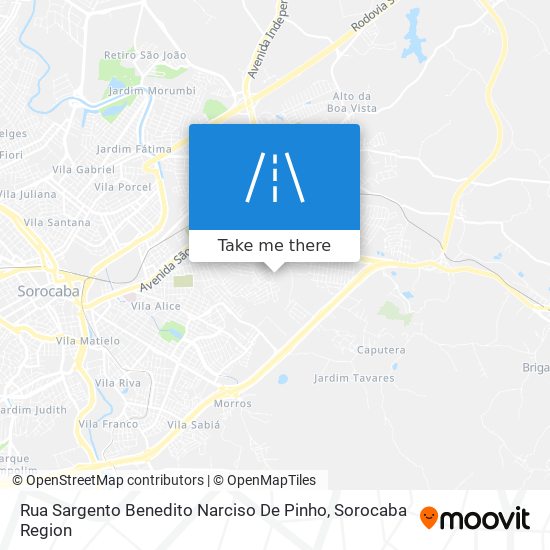 Mapa Rua Sargento Benedito Narciso De Pinho