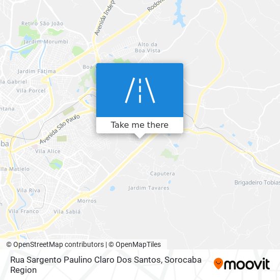 Rua Sargento Paulino Claro Dos Santos map