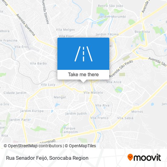 Mapa Rua Senador Feijó