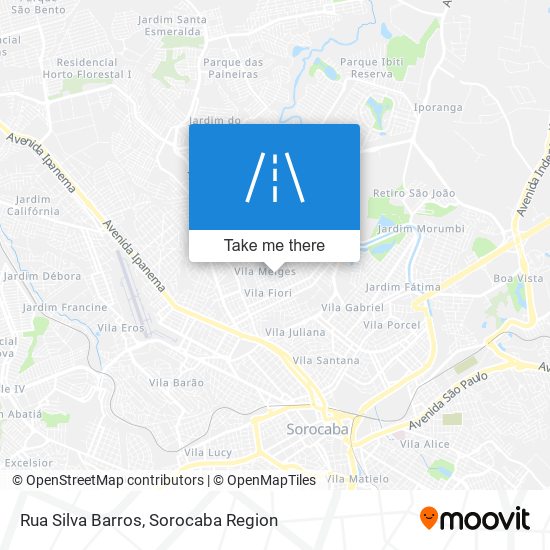 Mapa Rua Silva Barros