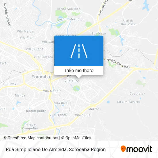 Rua Simpliciano De Almeida map
