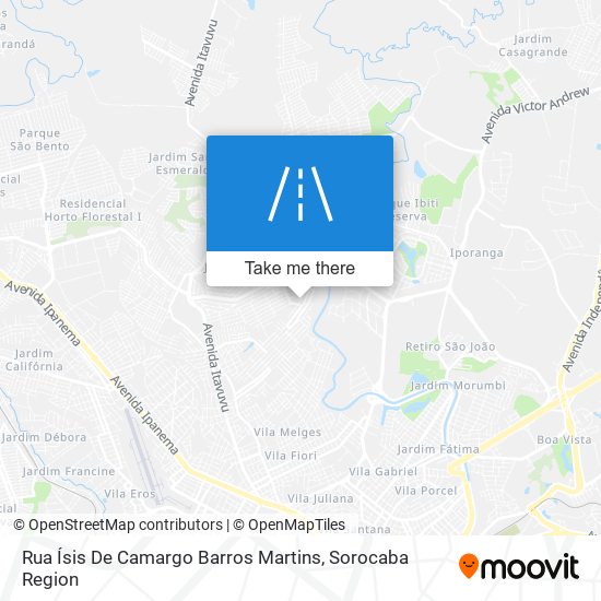 Mapa Rua Ísis De Camargo Barros Martins