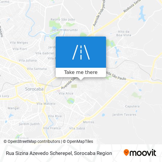 Mapa Rua Sizina Azevedo Scherepel