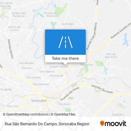 Rua São Bernardo Do Campo map