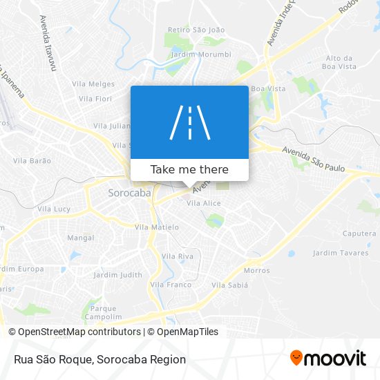 Rua São Roque map