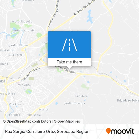 Mapa Rua Sérgia Curraleiro Ortiz