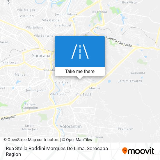 Mapa Rua Stella Roddini Marques De Lima