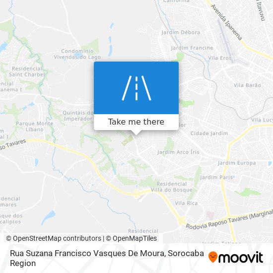 Rua Suzana Francisco Vasques De Moura map