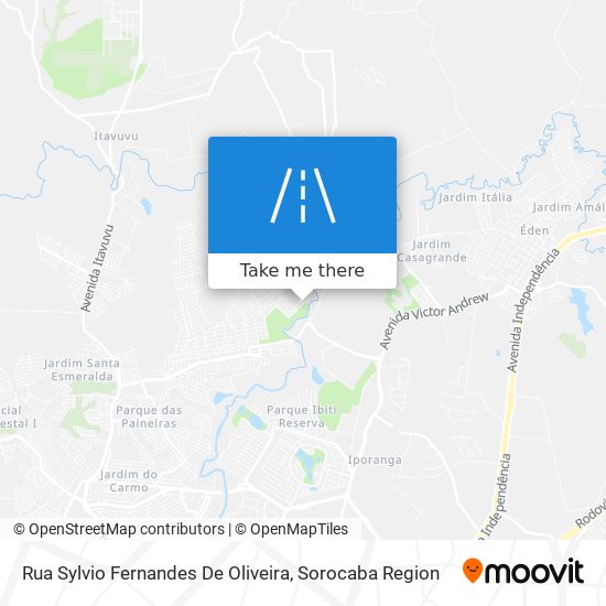 Mapa Rua Sylvio Fernandes De Oliveira