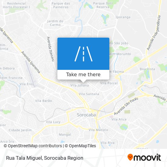 Mapa Rua Tala Miguel