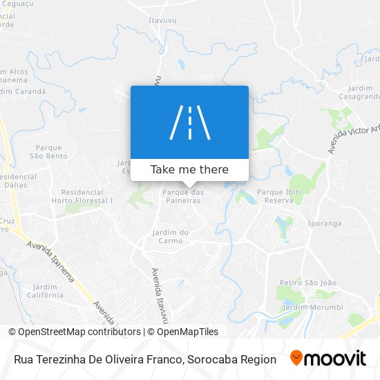 Rua Terezinha De Oliveira Franco map