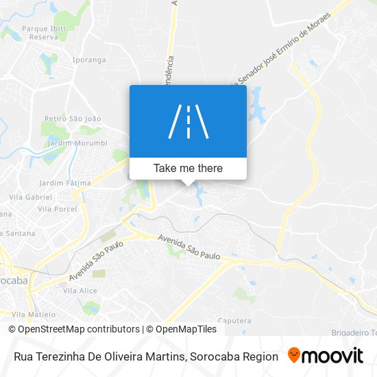 Rua Terezinha De Oliveira Martins map