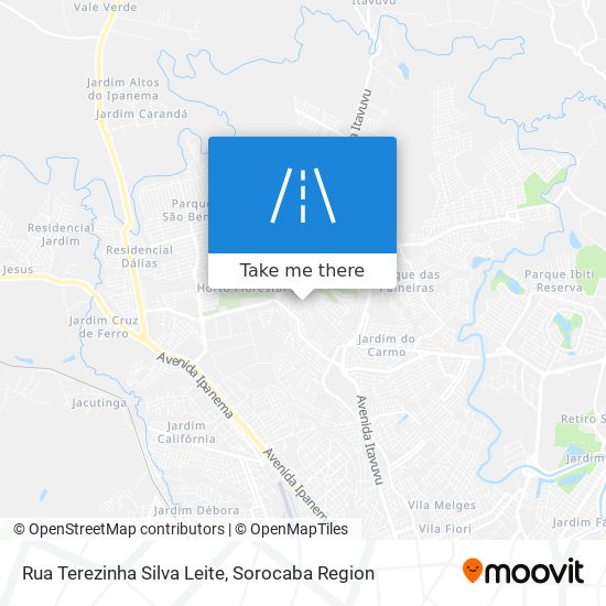 Rua Terezinha Silva Leite map