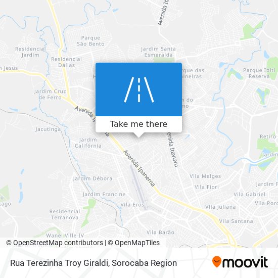 Mapa Rua Terezinha Troy Giraldi