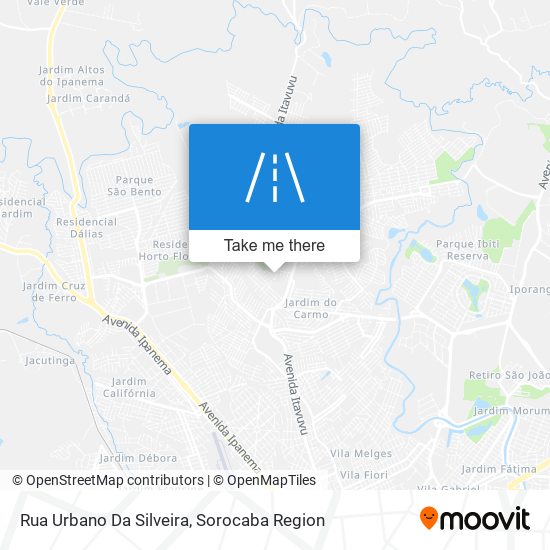 Mapa Rua Urbano Da Silveira