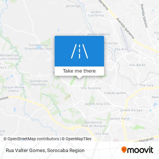 Rua Valter Gomes map