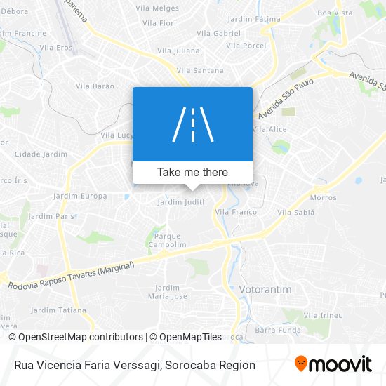 Rua Vicencia Faria Verssagi map