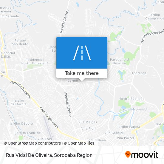 Rua Vidal De Oliveira map