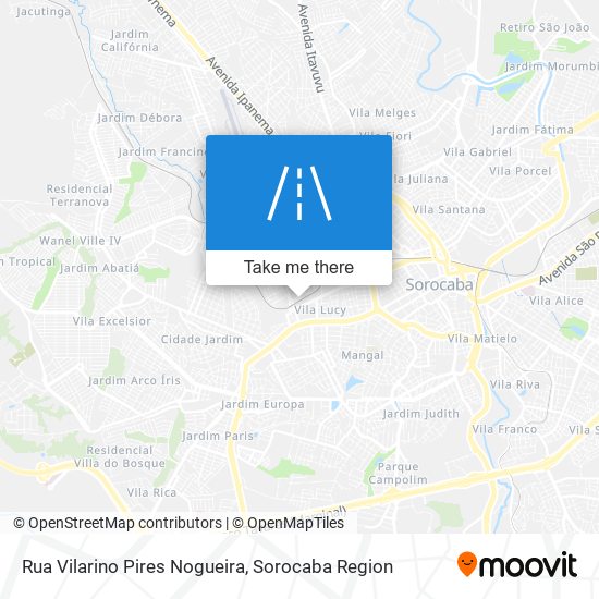 Mapa Rua Vilarino Pires Nogueira